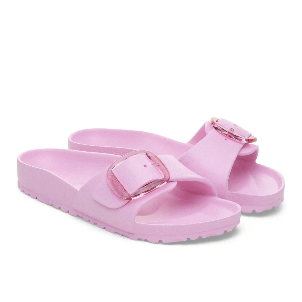 NEW Birkenstock Madrid Big Buckle Light Pink Slide Sandals Size 38 / US 7 - 7.5 - Picture 5 of 11